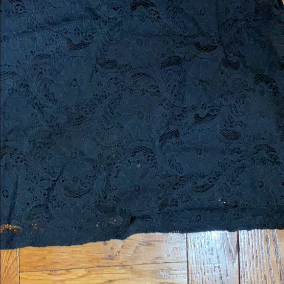 Material girl black laced crop short sleeve top - Picture 2 of 6